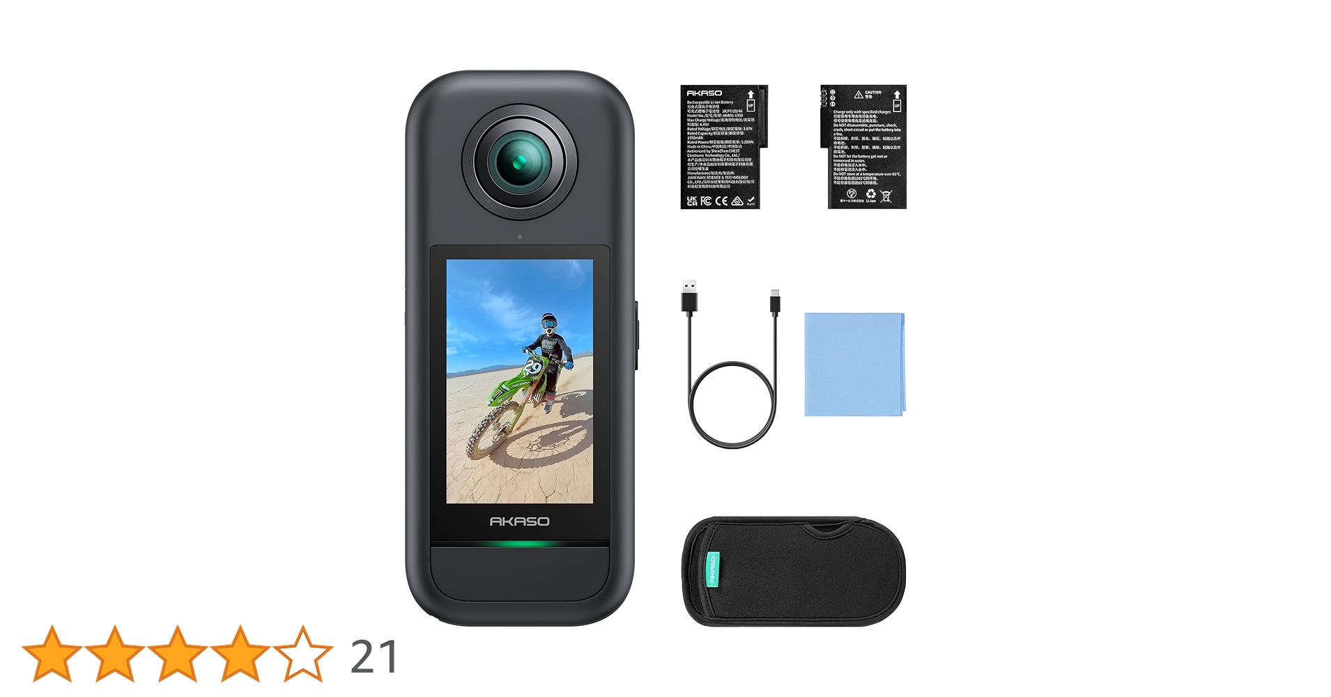 Amazon | AKASO 360 クリエイターコンボ版 360度カメラ